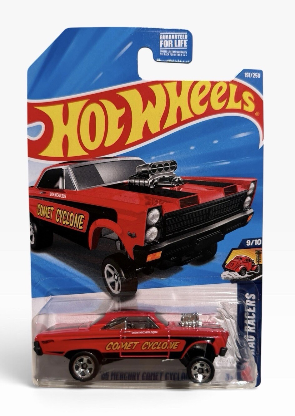 2026 Hot Wheels 191/250 Mainline Drag Racers '65 Mercury Comet Cyclone 9/10 MOC